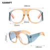 Oversized Round Glasses Women  New in Blue Light Blocking Eyewear Ins Trendy Brand Design Non-prescription Eyeglasses