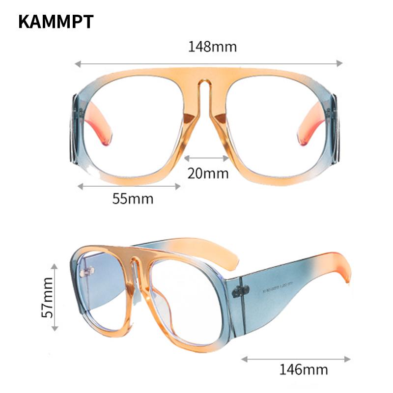 Oversized Round Glasses Women  New in Blue Light Blocking Eyewear Ins Trendy Brand Design Non-prescription Eyeglasses