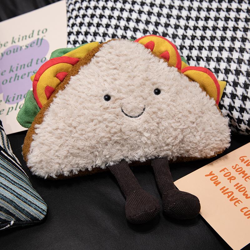 Забавный сэндвич тост хлеб кукла милая плюшевая кукла успокаивающая кукла подвеска для рюкзака украшение 13cm