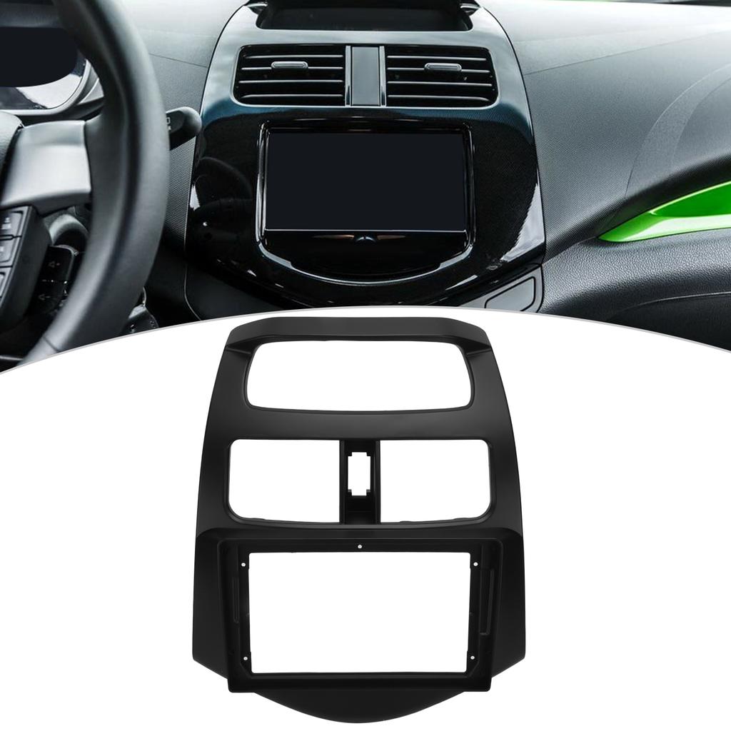 2‑Din Car Stereo Radio Fascia DVD Audio Navigation Panel Frame Replacement for Spark/Beat 2014