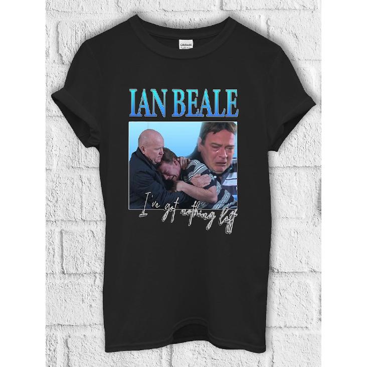 I ve Got Nothing Left Ian Beale T-Shirt Hoodie Sweatshirt,Unisex Baggy Boyfriend Fit Retro TV Graphic Top (UK Sizing)Oversized/boyfriend cut with S чёрный