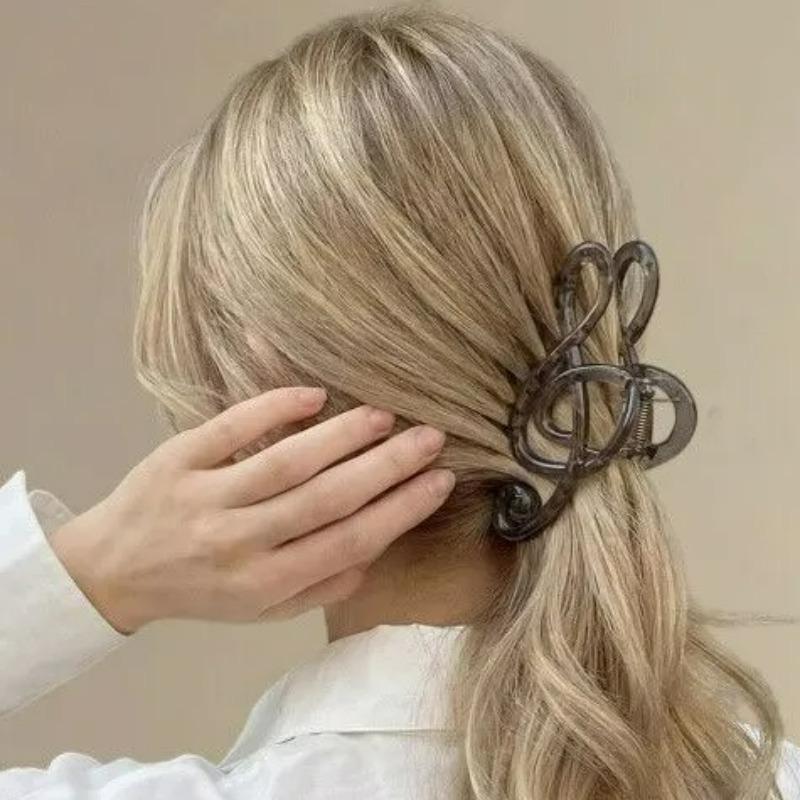 Retro Muzieknoot Grote Haarklemmen Eenvoudig Mode Koffiekleurige Koreaanse Haarspeld Hoofddeksels Accessoires voor Vrouwen Meisjes