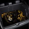1Pcs Black Golden Lion Swirl Car Trunk Mat with Anti Slip Cargo Liner Waterproof Rear Storage Protector Floor Mat for SUV Sedan