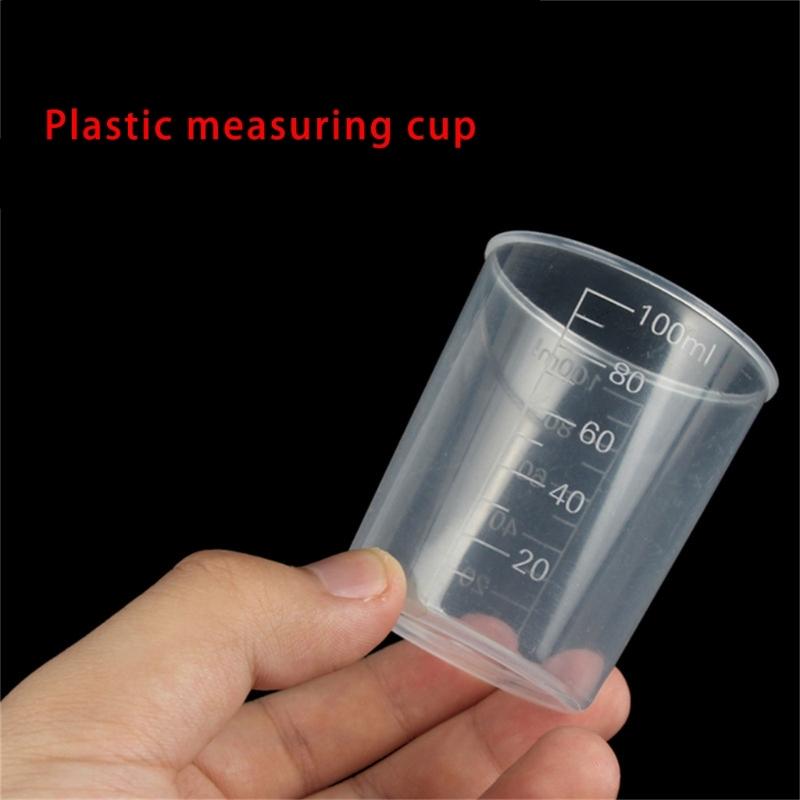 5Pcs/set Clear Laboratory Measuring Cylinder for Kitchen Cooking Measuring Tool Liquid Measuring Cup Clear Kitchen Cup