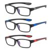 Reading Glasses Men Women Sports Anti-blue Light Reading Eyewear Black Red TR90 Frame Presbyopia Eyeglasses +100 To+400 Glasses