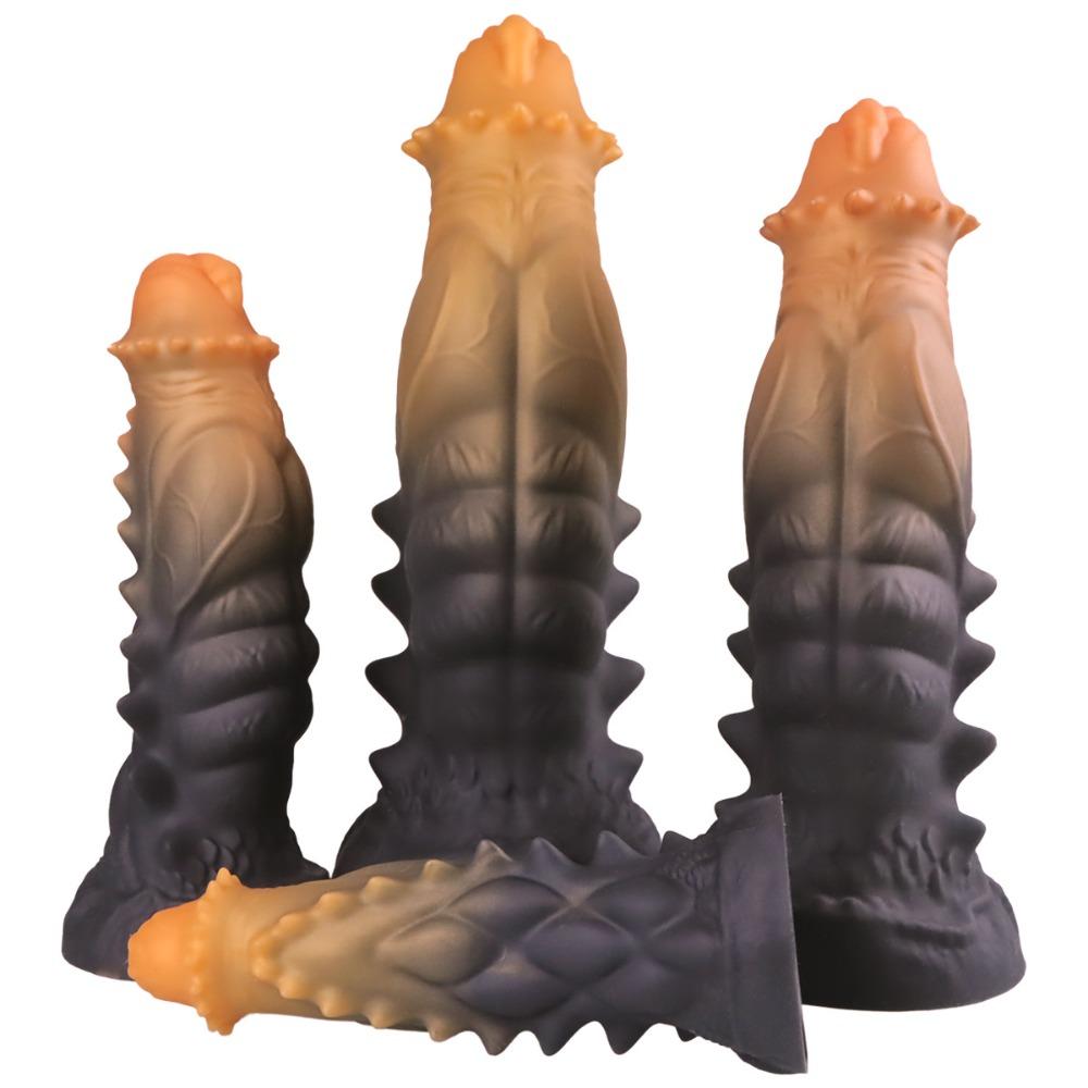 Ultra-Soft Textured Fantasy Anal Plug with Smooth Tapered Tip - Body Safe Silicone Graduated Massager for Unisex Adult Game