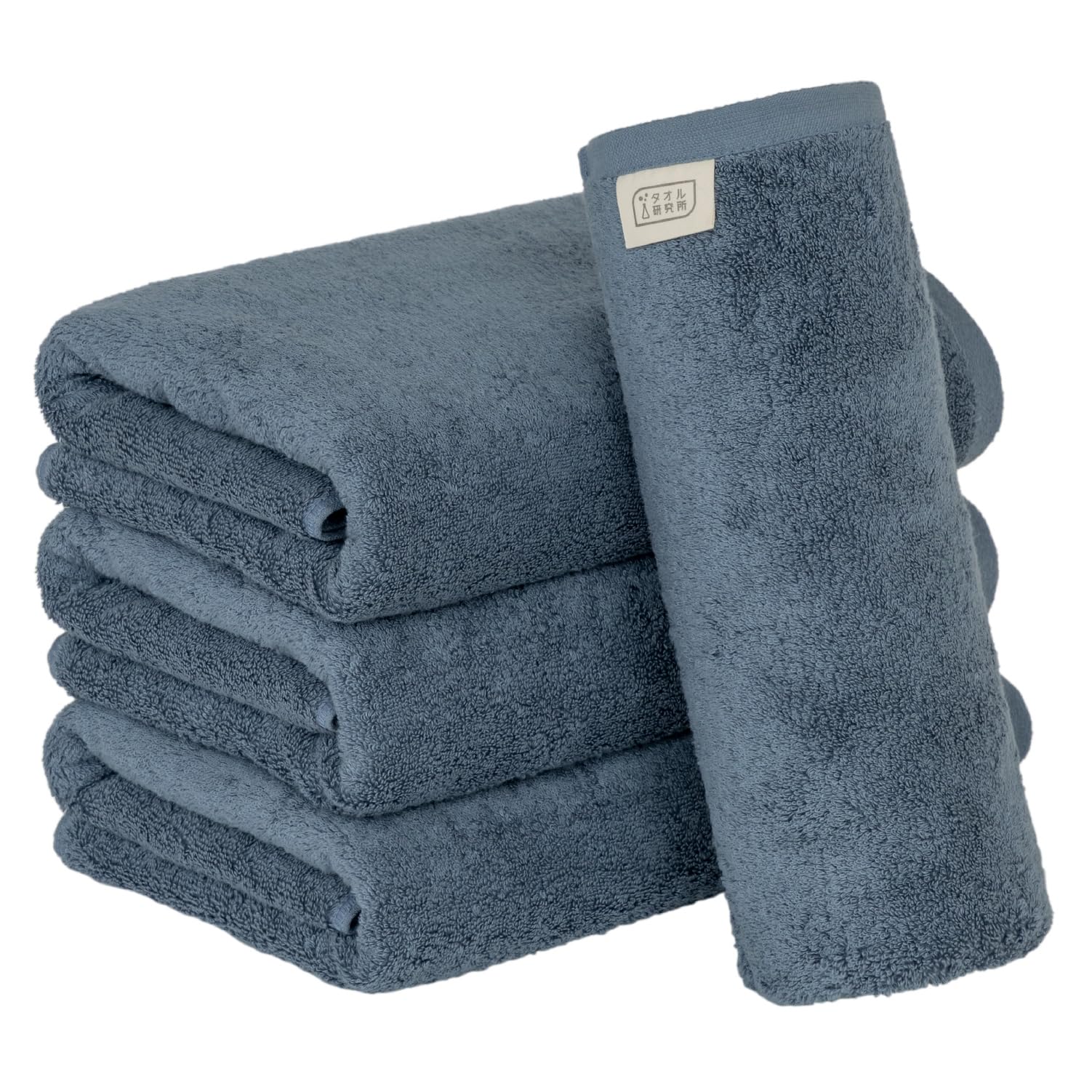 

Полотенце Лаборатория Ванна Дымчатый Набор ЯпонияТехнологии [Богатый Объем] #003 Полотенца, Синий, 4, Качество Отеля, Толстый, Пушистый, Высокий Объем, Быстро Впитывающий,