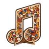Puzzle in Legno Nota Musicale Strumento Nota Decorazione Jigsaw Musicale