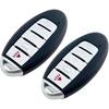 Smart Replacement Key Fob Cover Case fit for Nissan Altima Sentra Rogue Pathfinder Murano Armada Maxima Versa Infiniti QX60 QX50 QX70 JX35 Keyless