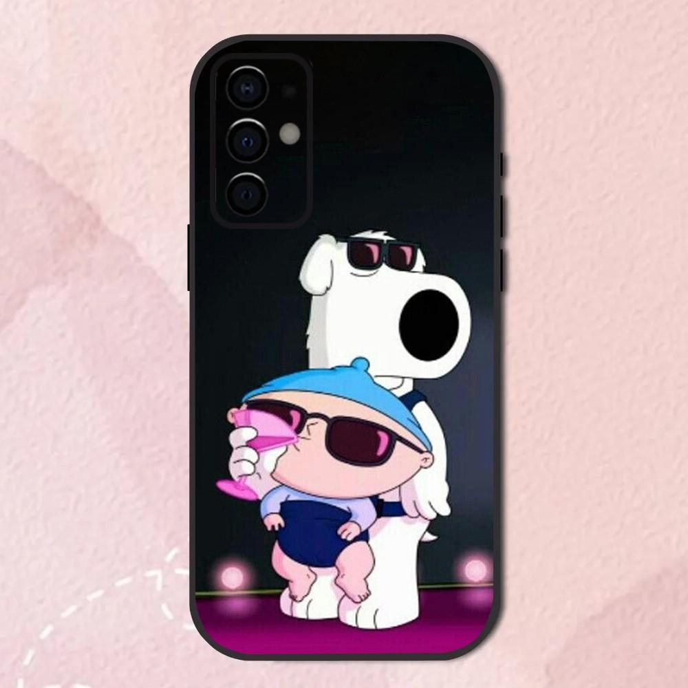 F-Family Funny Guy Phone Case For Samsung S24,S21,S22,S23,S30,Ultra,S20,Plus,Fe,Lite,Note,10,9,5G Black Soft Shell