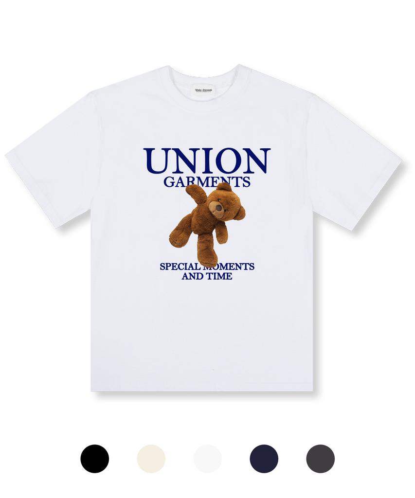 UNION GARMENTS Moment Bear Oversized Short Sleeve T-Shirt 5 Colors