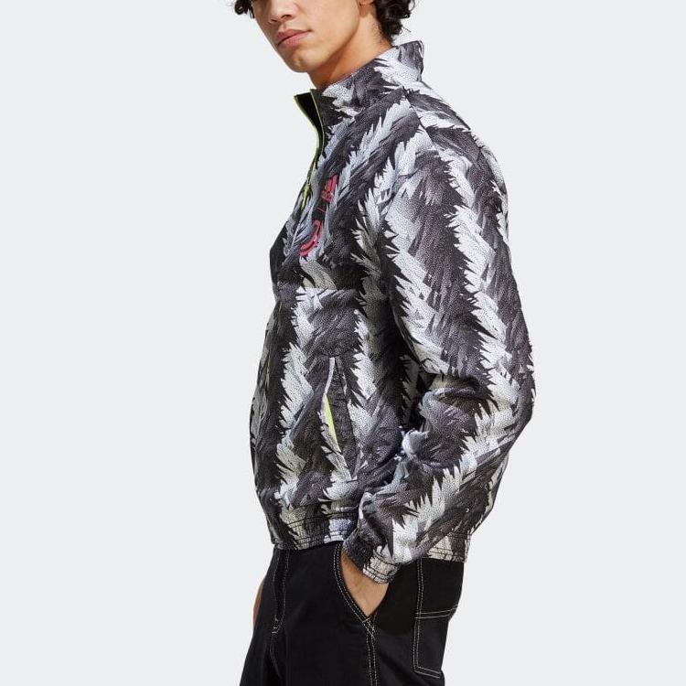 Adidas Reversible Stand Collar Jacket Men Outerwear Black HS9808