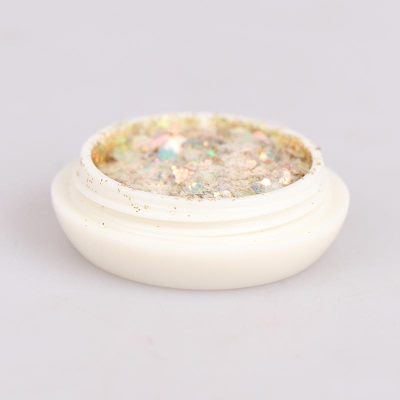 6Pcs/Set Nail Glitter Diy Flake Nail Art Hexagon Glitter Powder Mermaid Sequins