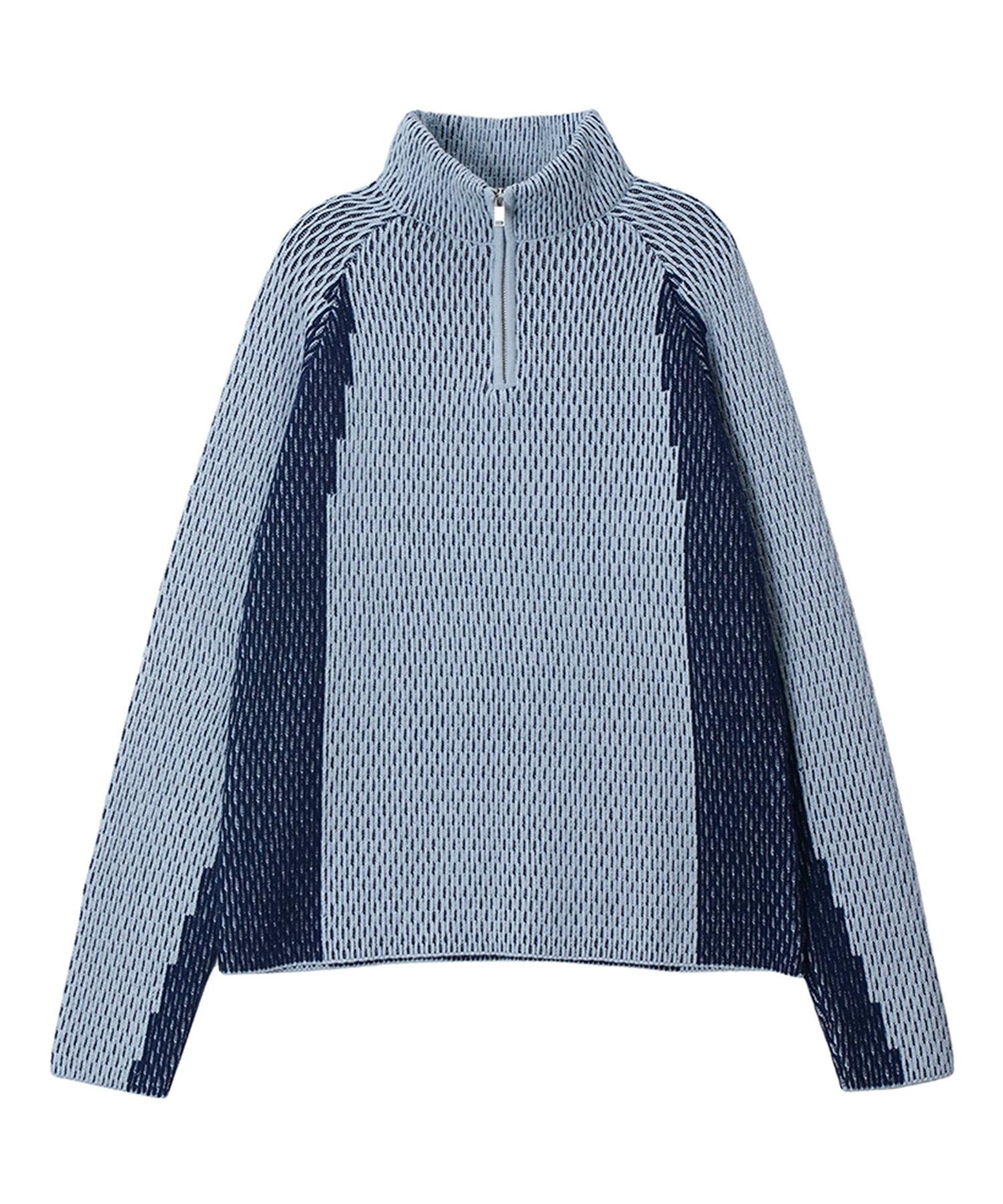 Fdr Honey Comb Jqd Racing Half Zip Up_Navy/Sky Blue L