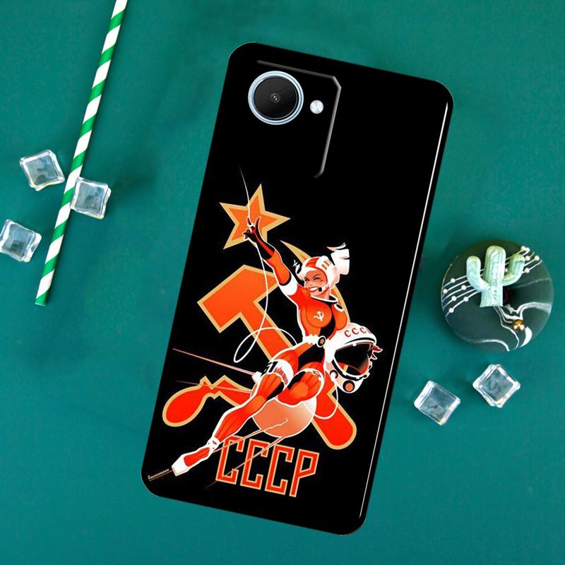 Vintage USSR CCCP For Realme 15 14 13 12 11 10 Pro Plus C65 C67 C63 C61 C55 C51 C53 C35 C75 GT6 GT7 Pro Case