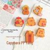 Capybara Acrylic Double-Sided Multifunctional Clip Folder with Sticky Note Holder