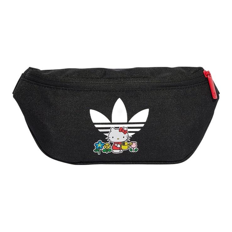 Adidas Originals Trefoil Polyester Fanny Pack Regular Unisex Black One Size чёрный
