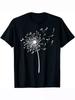 Minimalist T-shirt with Notes and Flower