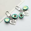 Avocado Heart AirPods Keychain: Cute Girly Bag Charm Pendant