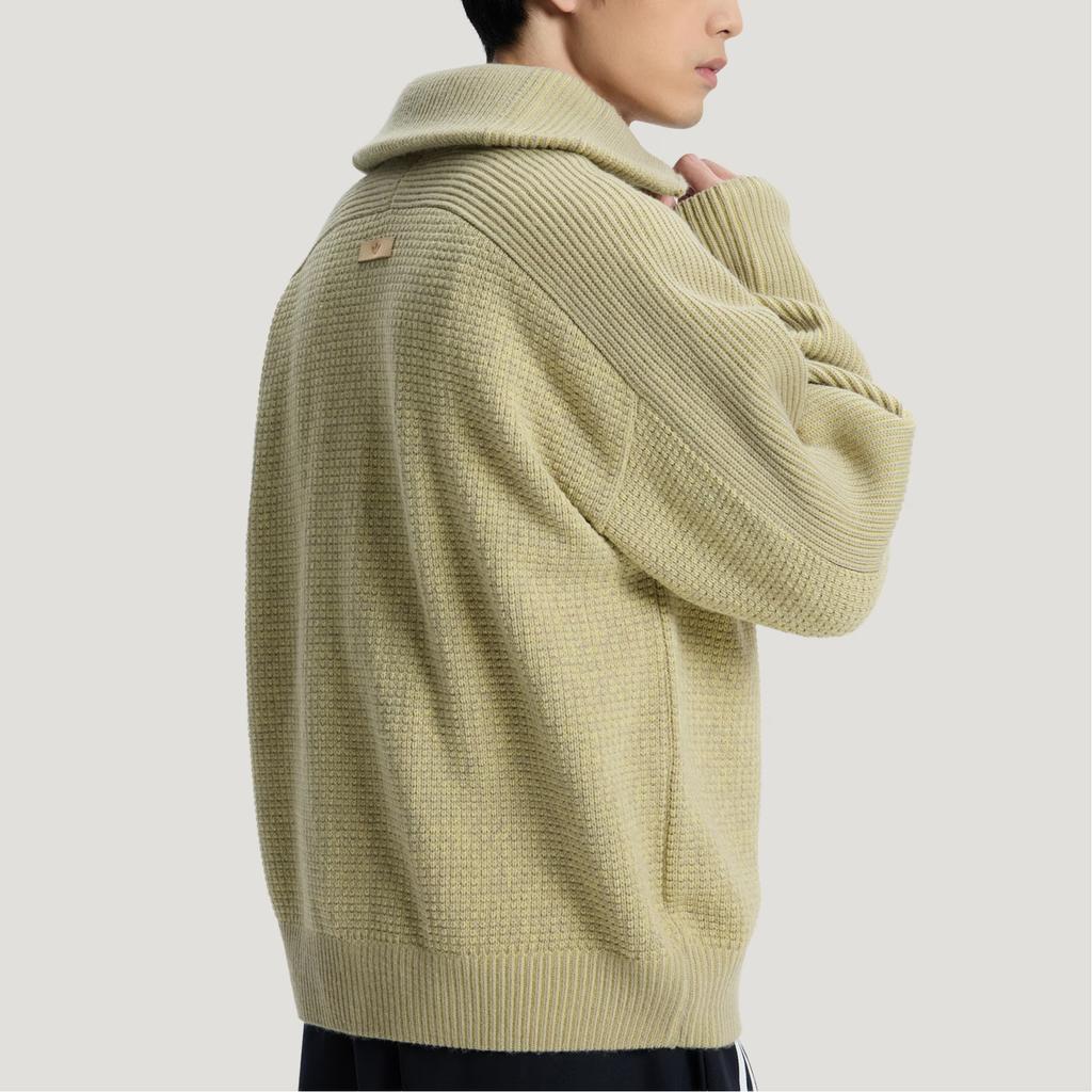 Adidas Originals Premium 3S Knitwear Sweatshirt Half-Zip Sports Knit Sweater Unisex Sweatshirt KS5341
