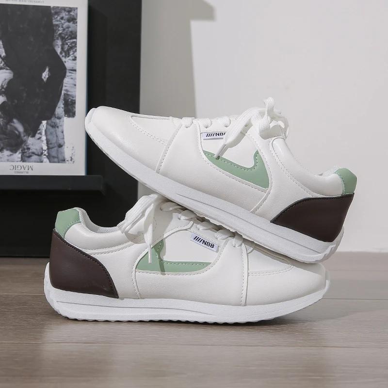 New Women's Platform High Top Sneakers Casual Vulcanized Sport Shoes Fashion White Shoe for Woman Autumn Winter Flats Shoes
