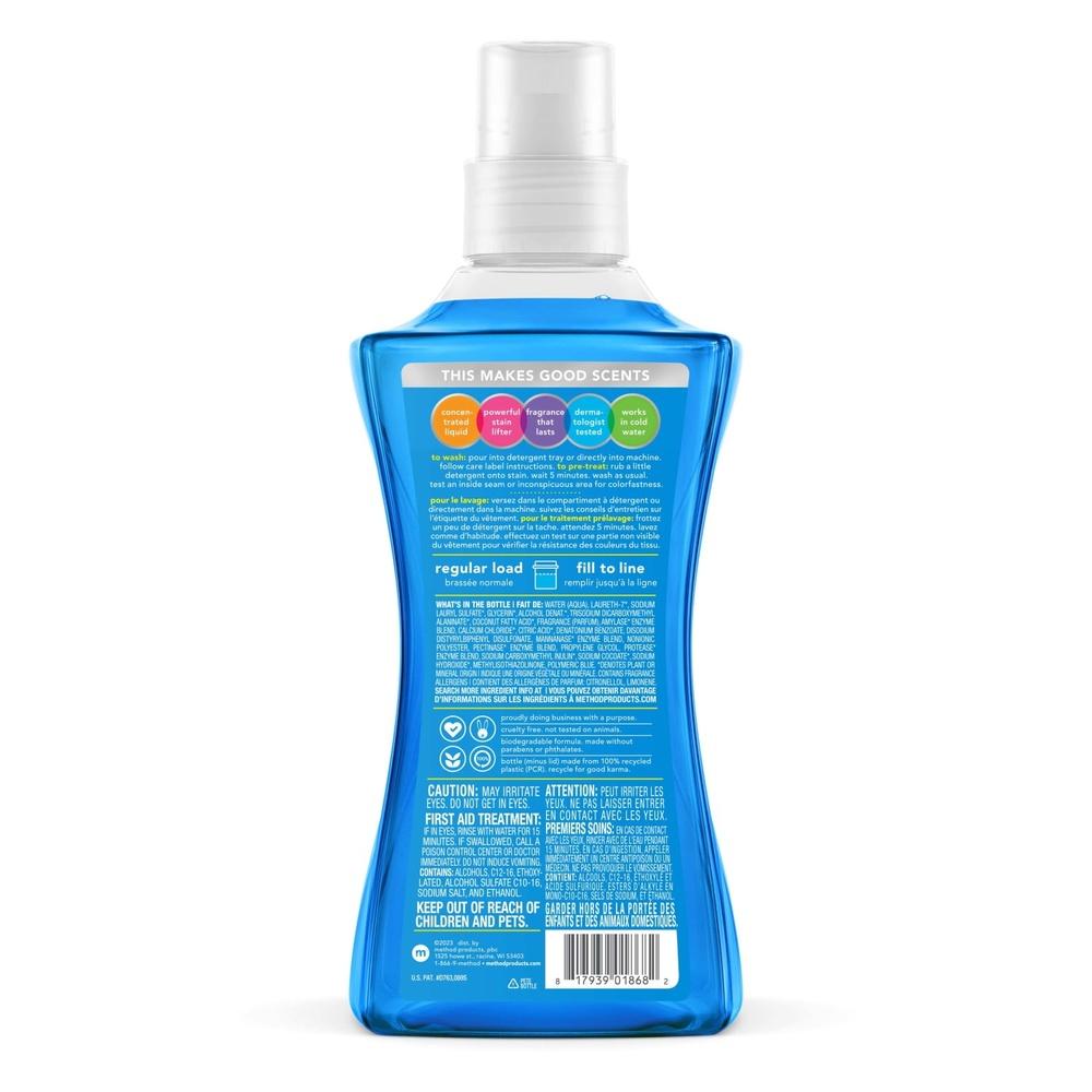 Skoncentrowany detergent do prania Świeże powietrze 53,5 oz Roślinny odplamiacz 66 prań HE Standardowy Nietestowany na zwierzętach Płyn do czyszczenia