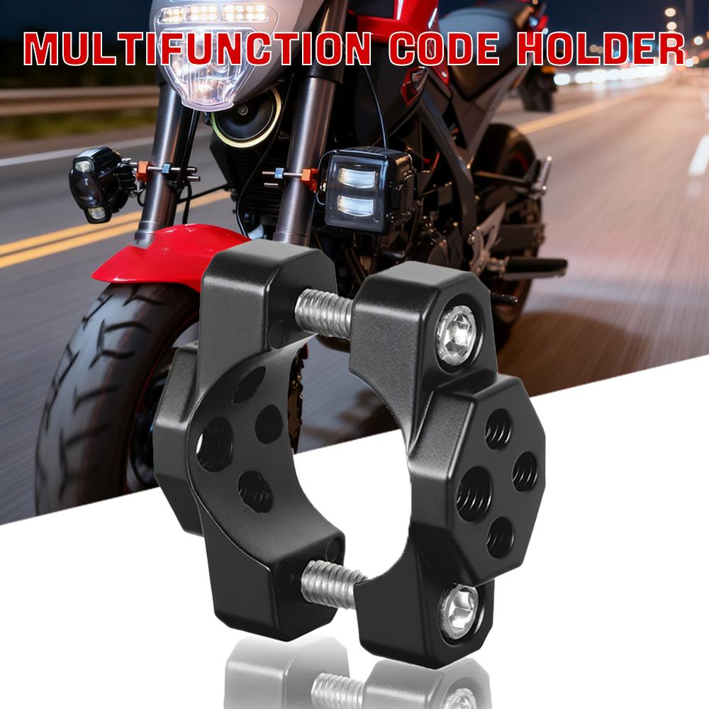 Motorcycle Handlebar Clamp Bumper Mount Bracket For Spotlight Headlight Fog Light Holder Motorbike Modification Accessories