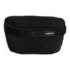 Zip Closure Corduroy Sling Bag, Fanny Pack Regular Unisex Black