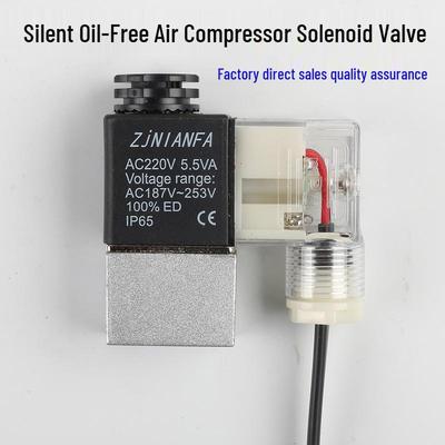Quiet Oil-Free Air Compressor Solenoid and Pressure Relief Valve 220V/380V