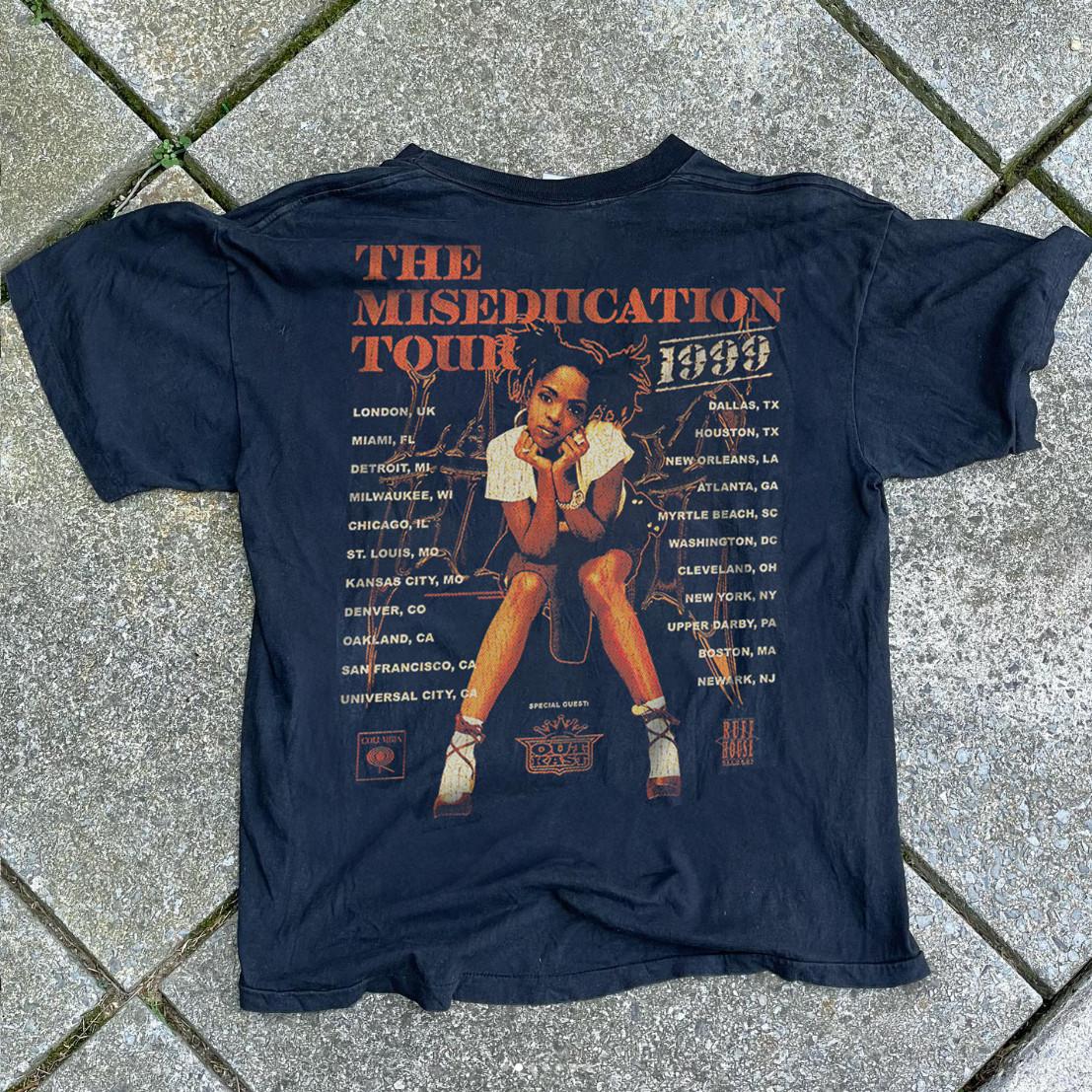 1999 Lauryn Hill - Miseducation Tour Promo T-Shirt Black XXL 4XL