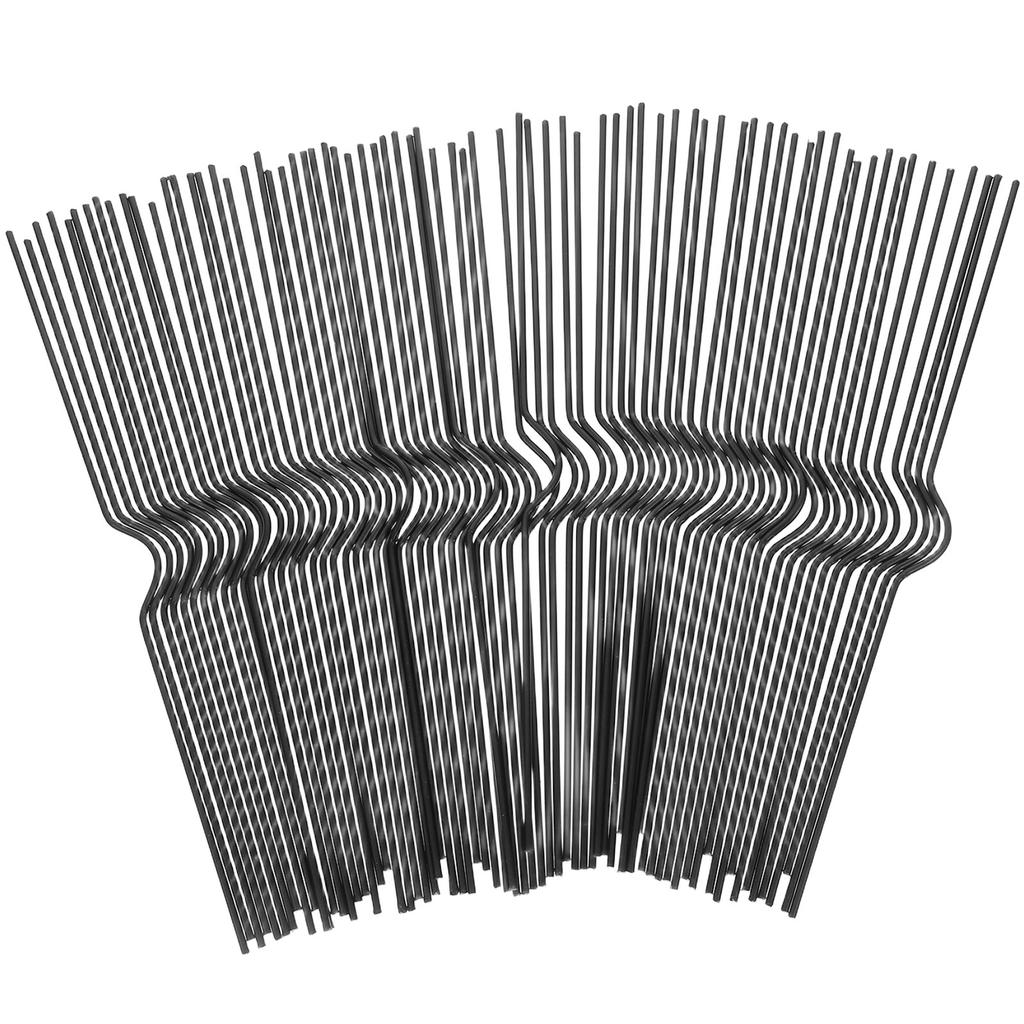 100 Adet Siyah Demir Takvim Askısı Fotoğraf Albümü Askıları Çift Spiral Ciltleme Kancası Duvar Poster Tel Takvim Ciltleyici Askı Kancaları