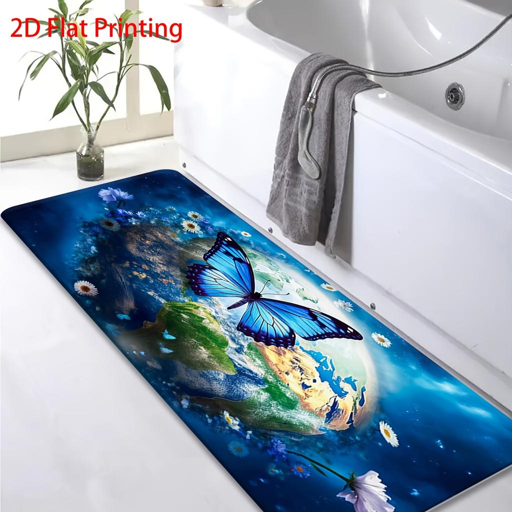 1pc of a Purple Starry Sky Design Area Rug, Perfect for Living Rooms, Bedrooms, Bathrooms, Kitchens, And Indoor Home Decoratio