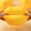 1pc Realistic Square Cheese Shaped Design, Cute Small Holes And Vibrant Colors. Made Of High-Quality Slow Rebound Material, Soft And Elastic, 