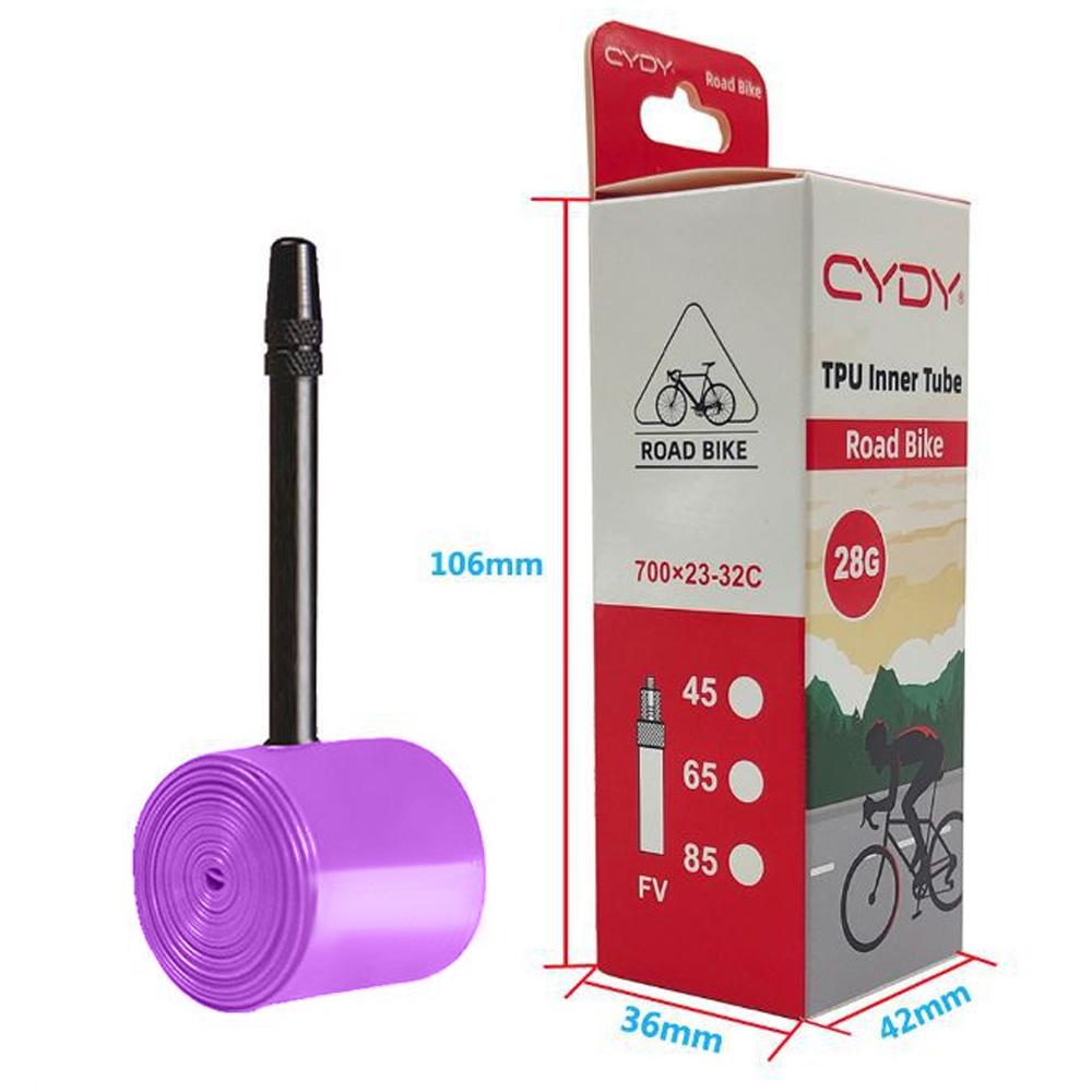 CYDY 700x23 32C TPU Inner Tubes with 45mm 65mm 85mm Ultra Light & Puncture Resistant Bicycle Inner Tube for Road Bike