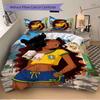 3pcs Brazilian Beach Vibes Bedding Set, Includes One Quilt Cover and Two Pillowcases, Bedroom and Guest Room Decoration. T72301196