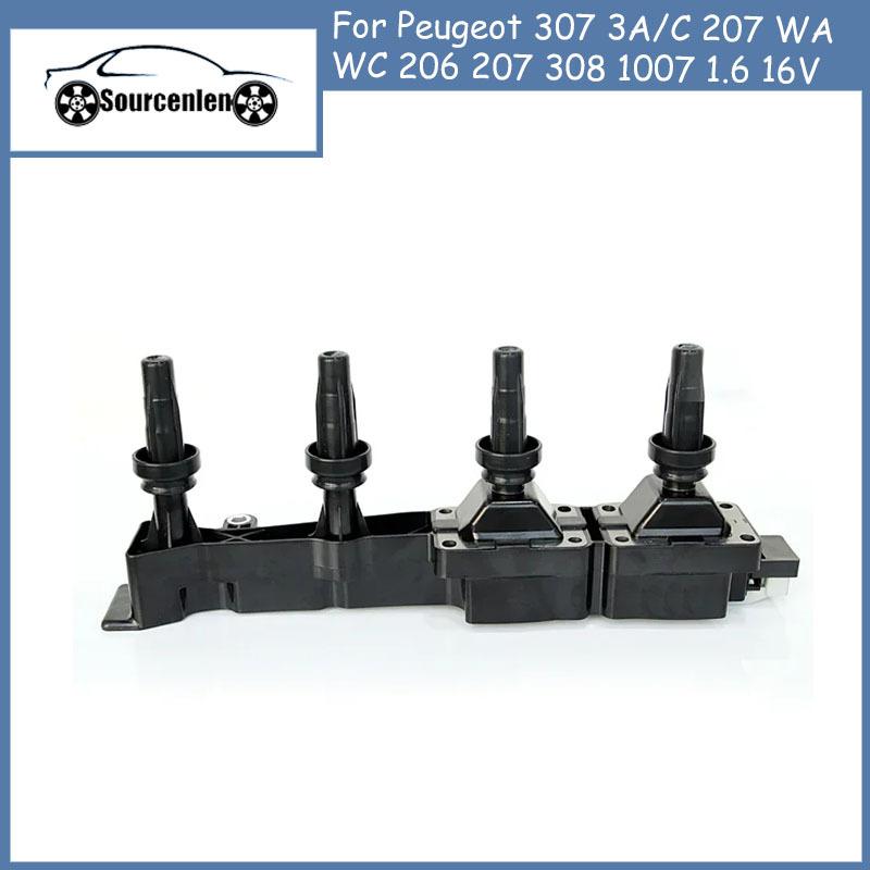 

New Ignition Coil 9636337880 96363-37880 1.6 16V for Peugeot 307 3A/C 207 WA WC 206 207 308 1007