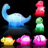 6 Pcs Pack Dinosaur Bath Toys Light UpFloating Bath Toys Set For Baby Toddlers Kids Birthday Easter Christmas Shower Pool Bath Toys Bathtub Bathroom T