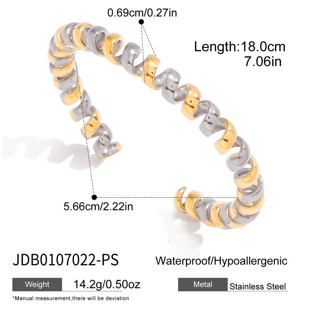 Youthway Minimalist Wire Chain Cuff Bracelet For Women  Gold Plated Stainless Steel Open Bangle Simple Fashion Jewelry Gift