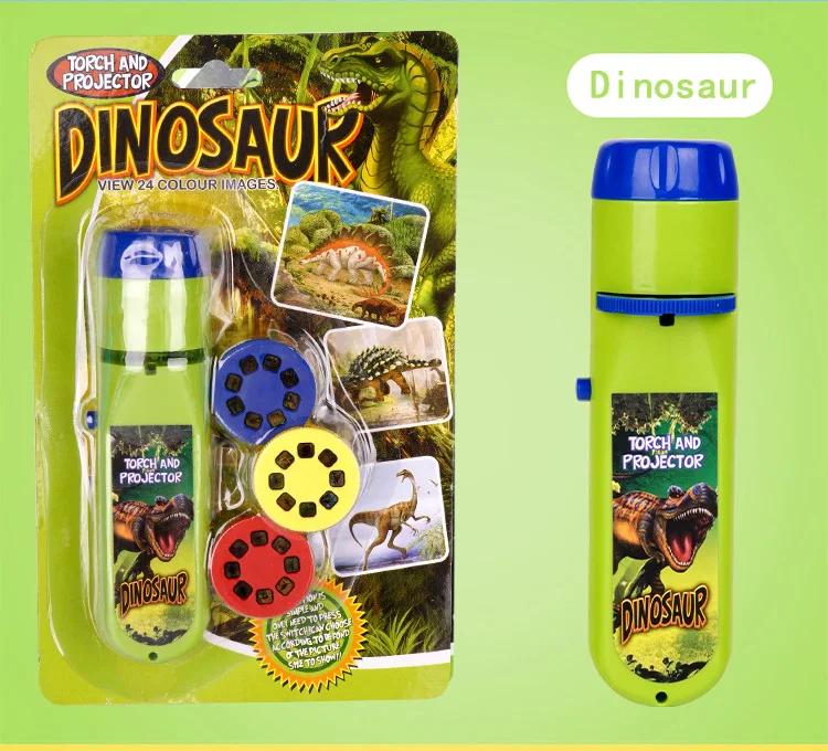 Proyector de Luz para Niños Linterna Animales de Dibujos Animados Dinosaurio Historia para Dormir Luz de Imagen Nocturna Aprendizaje Juguete Divertido