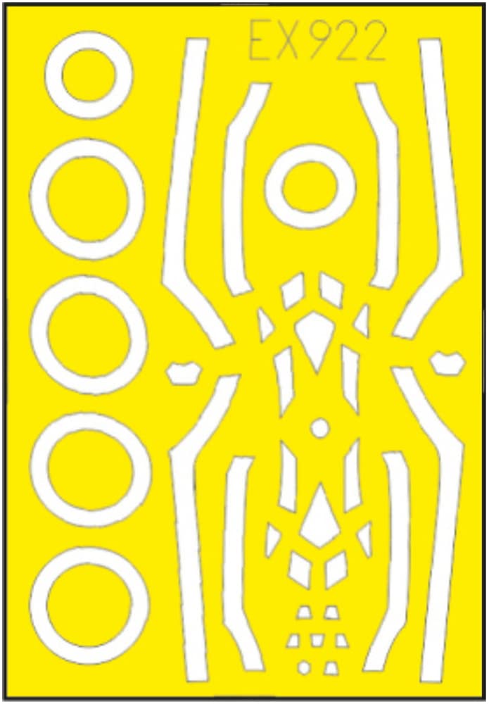 

Eduard T Face Lockheed Martin Lightning 2 окрашенная маска уплотнитель для пластиковой модели EDUEX922 1/48 F-35A двухсторонняя (для Тамии)