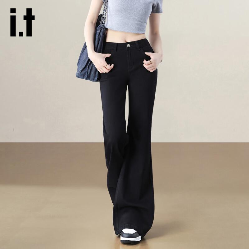 Izzue IT Women's High-Waist Slim-Fit Flared Jeans