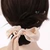 French Style Women Hair Scrunchies Solid Color Large Hair Ropes  Hair Accessory