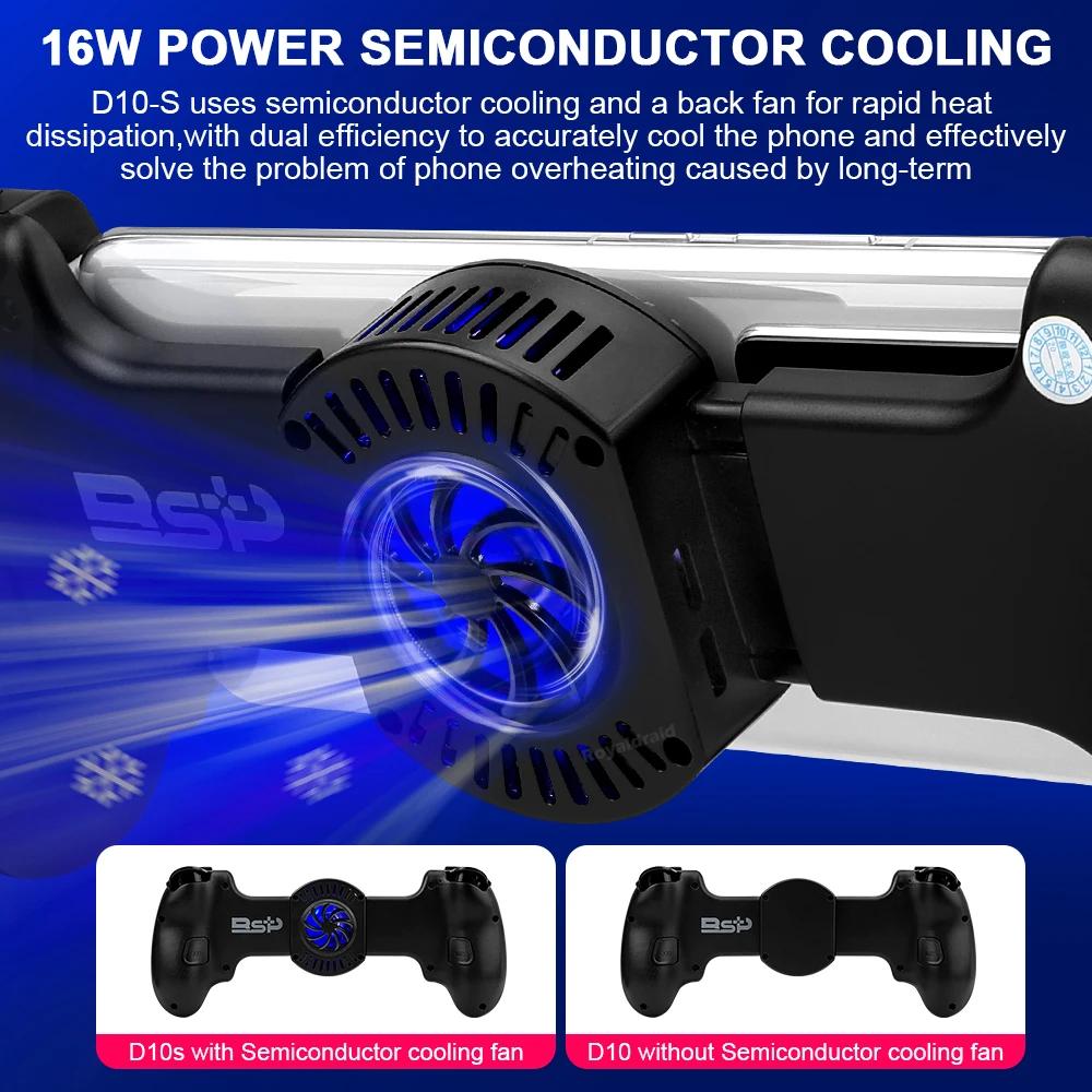 3 culori D10 D10S Stretching Cooling Game Controller fără fir pentru SWITCH/Android/Apple IOS Tablet/PS3/PS4/XBOX Gamepad Streamin