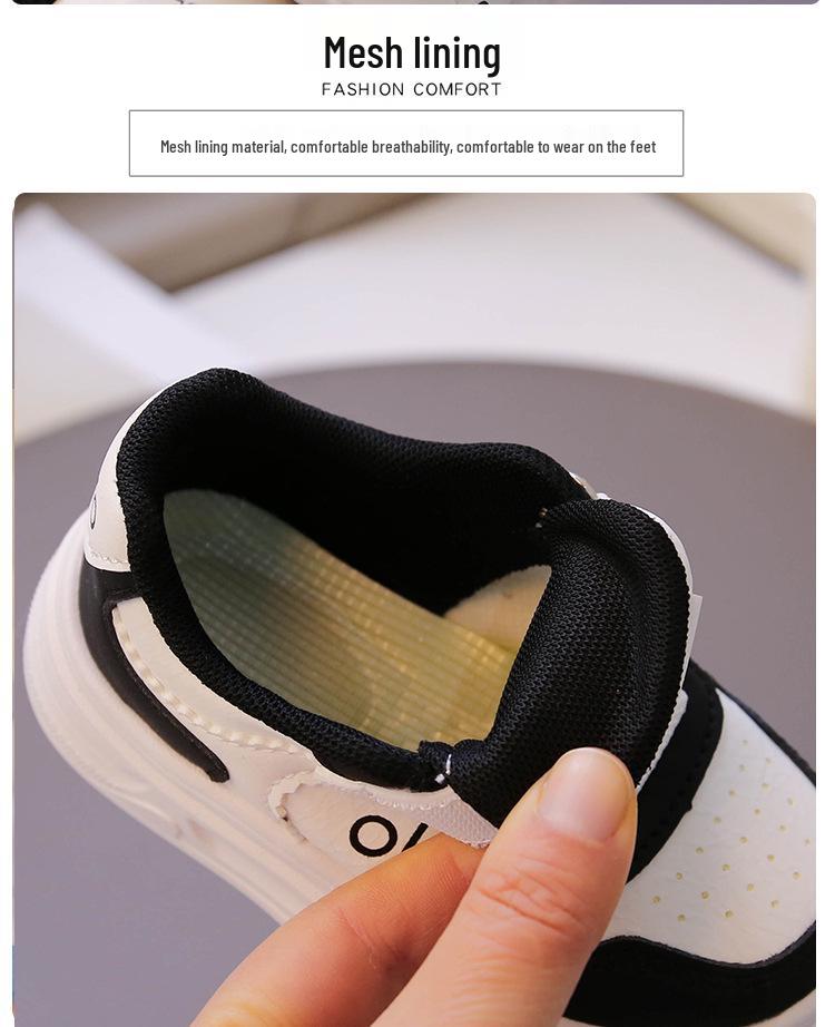 2026 Spring Kids' New Arrivals: Girls' Sports Shoes, Boys' Panda Skate Shoes, Soft Sole Casual Shoes, White Sneakers