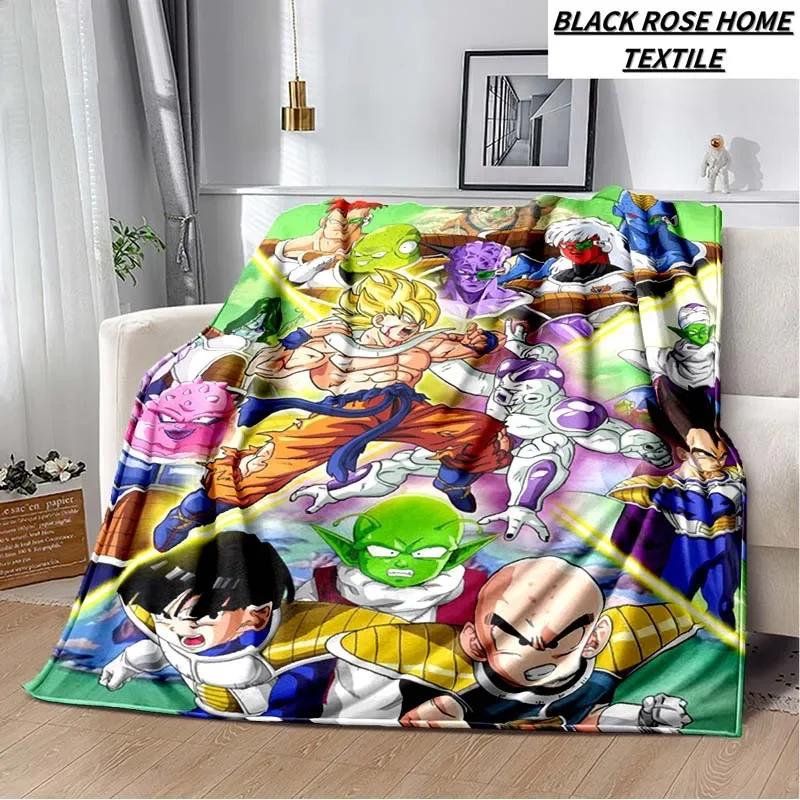 Fashion Art Print Comics D-Dragons B-Balls Blanket Bedroom Sofa Bed Sheet Outdoor Car Travel Hotel Portable Plush Cover Blanket