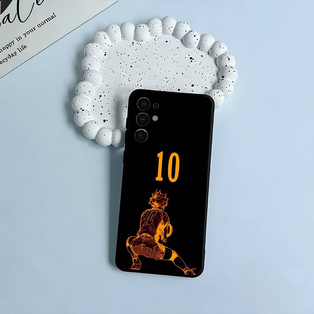 Shonen anime-H-Haikyu Phone Case For Samsung S25,S24,S21,S22,S23,S30,Ultra,S20,Plus,Fe,Lite,Black Soft Silicone