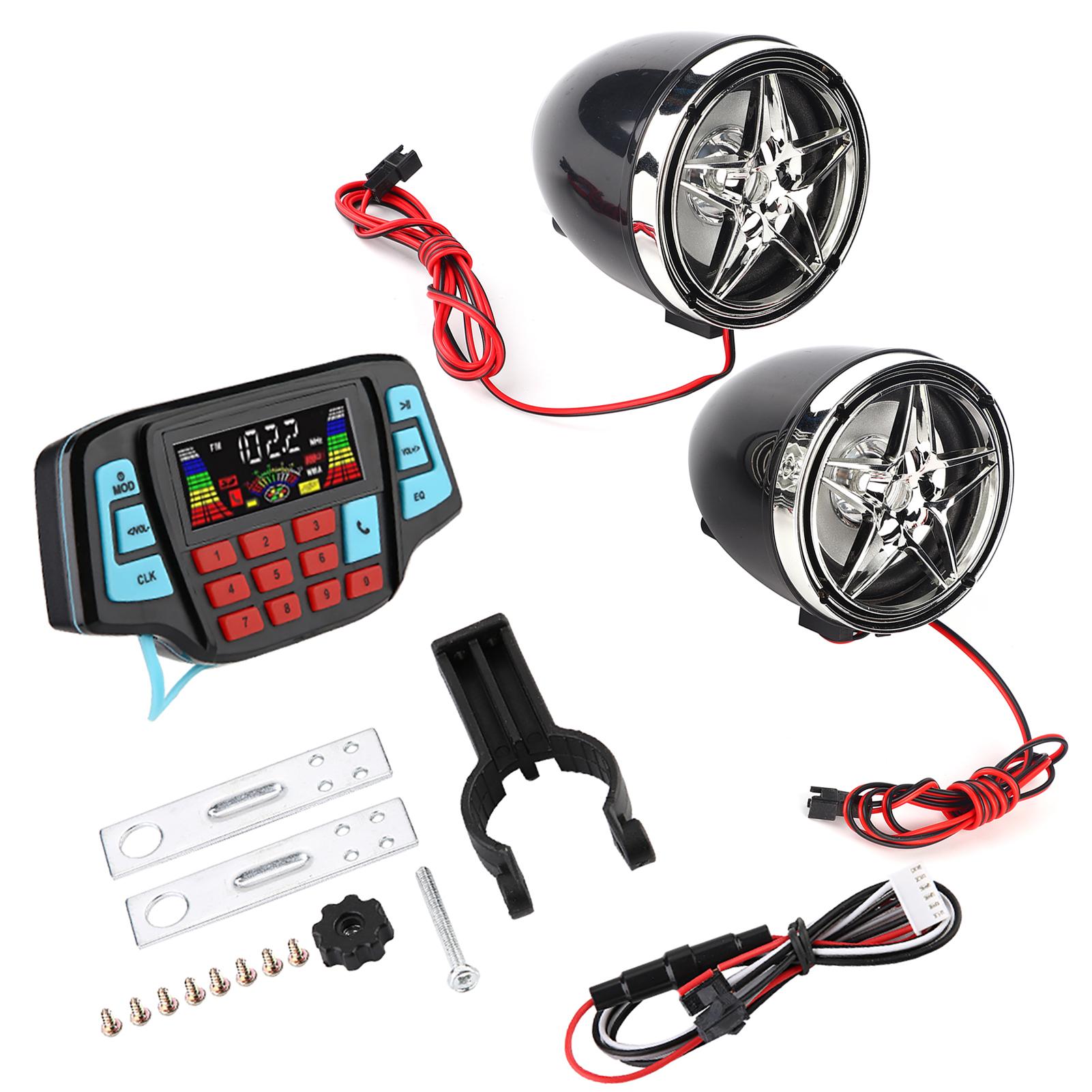 Ūdensizturīgs motocikls BT MP3 atskaņotājs Audio