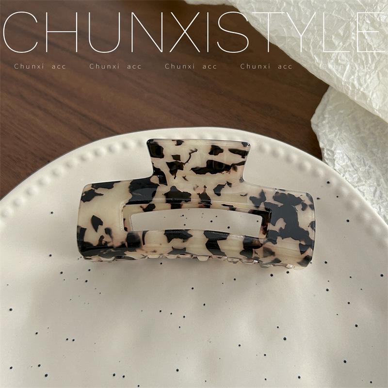 Large French Retro Mermaid Color Hairpin Shark Clip