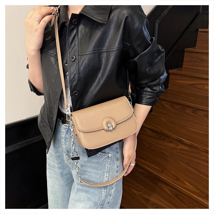 IELGY Fashion One-Shoulder Diagonal Bag Ladies Pu Small Square Bag