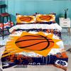 Suns Basketball Artwork 3pcs Bedding Set,Including 1pc Duvet Cover And 2pcs Pillowcases Perfect Gift for Christmas,Ideal for Bedroom, Dormitory